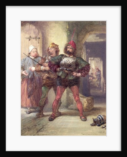 Mistress Quickly, Nym and Bardolph, from Shakespeare's Falstaff plays by Charles Cattermole