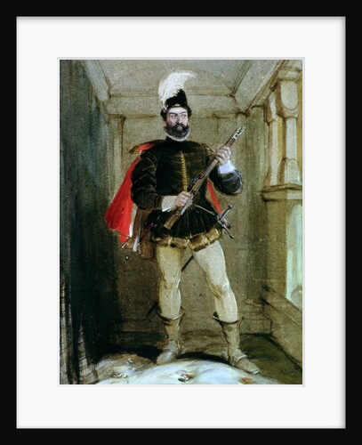 Hamilton of Bothwellhaugh about to shoot the Regent Murray, at Linlithgow, on 23 January, 1570 by George Cattermole