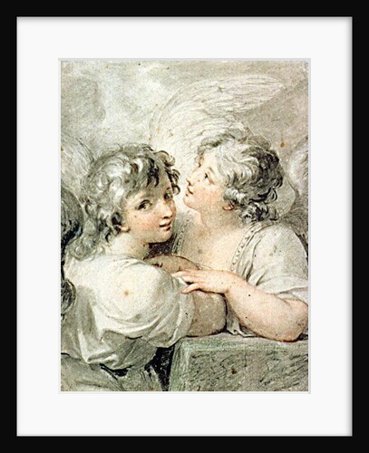 Two angels, 18th century by Giovanni Battista Cipriani