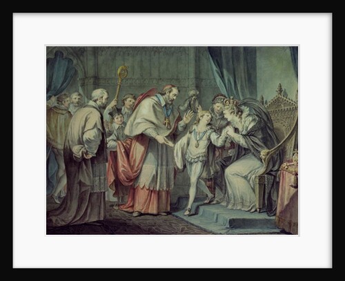 Richard, Duke of York, taking leave of his Mother, Elizabeth Woodville, in the Sanctuary, Westminster by Giovanni Battista Cipriani