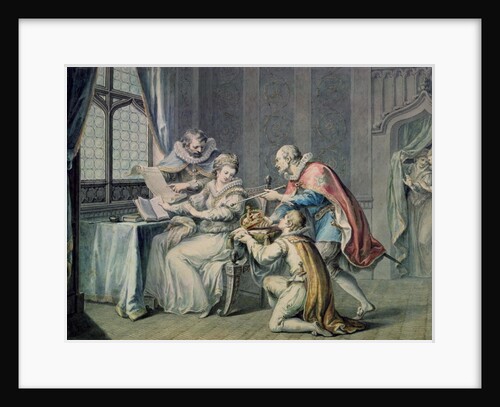 The Dukes of Northumberland and Suffolk praying Lady Jane Grey to accept the Crown by Giovanni Battista Cipriani
