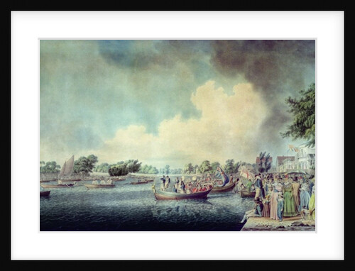 The Rowing Match at Richmond by Robert Cleveley