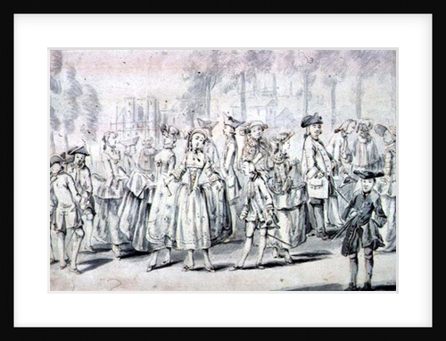 Promenaders in St.James's Park by John Collet