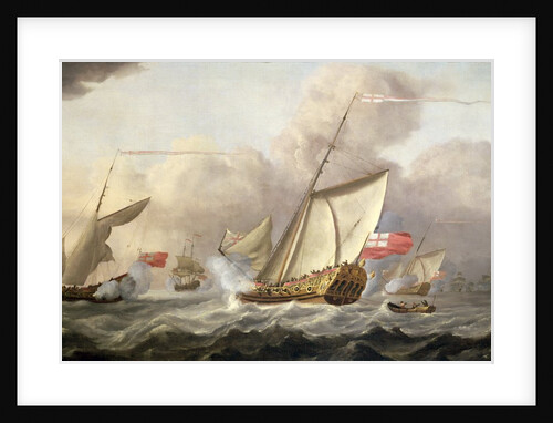 The Royal Yacht 'Mary' Exchanging Salutes, 18th century by Cornelis van de Velde
