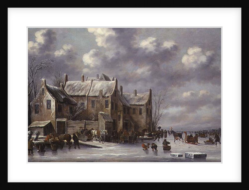 Winter Scene with View at Medemblik by Thomas Heeremans