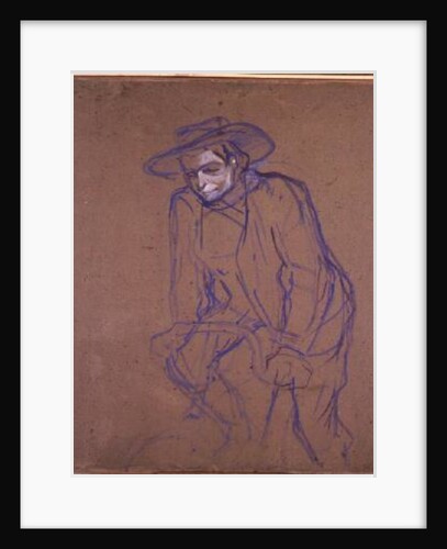 Aristide Bruant on a Bicycle, 1896 by Henri de Toulouse-Lautrec