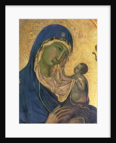 Madonna and Child with SS. Dominic and Aurea by Duccio di Buoninsegna