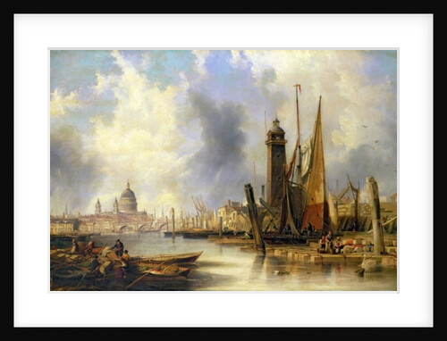 View of London with St. Paul's by John Wilson Carmichael