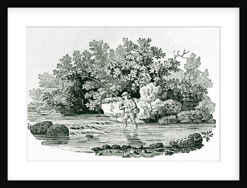 An Angler in a River Pool by Thomas Bewick