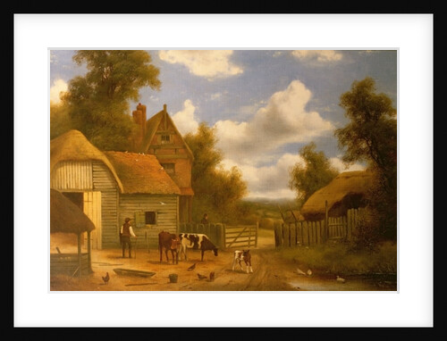 Farmyard Scene by Charles Vickers
