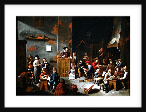 The Interior of a School Room by Gillis van Tilborgh