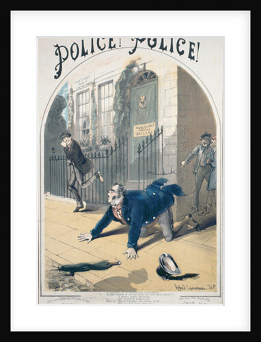 Police! Police! Song Book Cover, c.1865 by Alfred Concanen