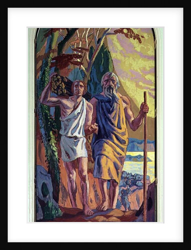 Abraham going to offer Isaac his son by Anonymous Anonymous