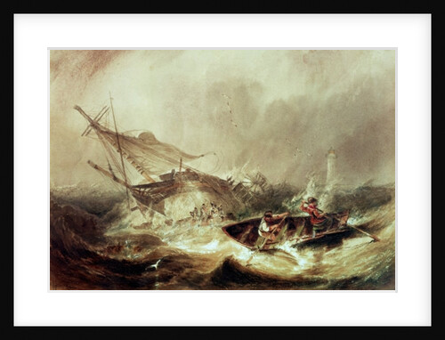 Rowing to rescue shipwrecked sailors off the Northumberland Coast by John Wilson Carmichael