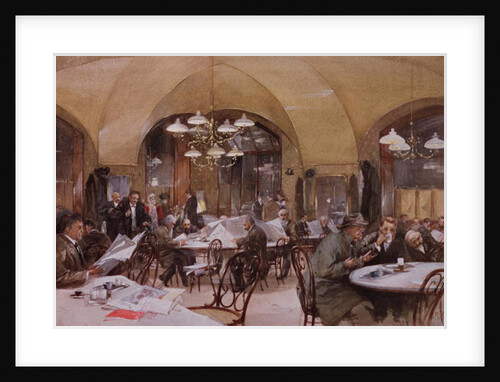 Cafe Griensteidl, Vienna, 1890 by Reinhold Volkel