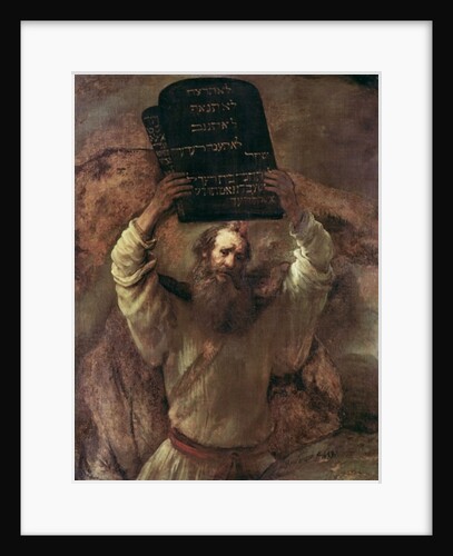 Moses Smashing the Tablets of the Law, 1659 by Rembrandt Harmensz. van Rijn
