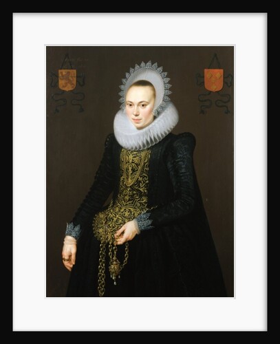 Portrait of Justina van Teylingen, 1616 by Cornelis van der Voort