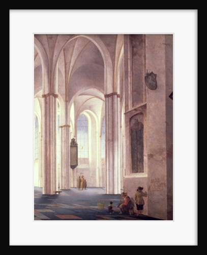 The interior of the Buurkerk at Utrecht, 1644 by Pieter Jansz Saenredam