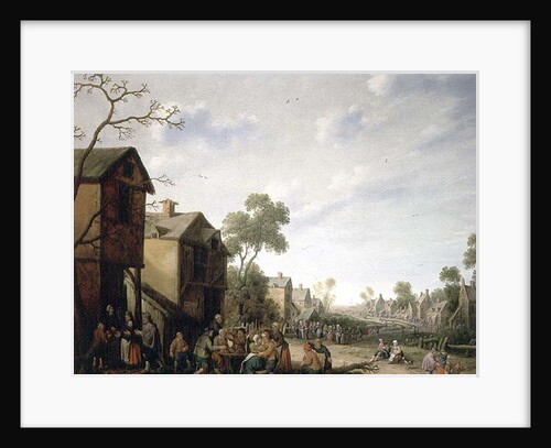Peasants Merrymaking in a Village Street, 1646 by Joost Cornelisz Droochsloot