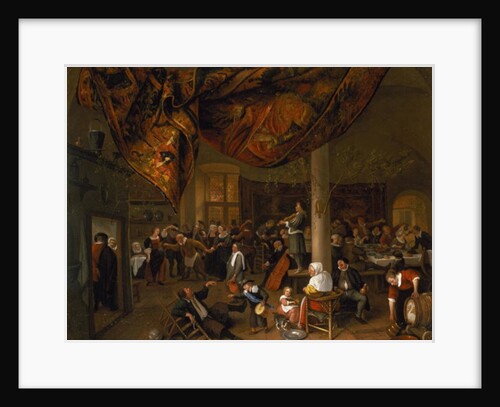 A Village Wedding Feast with Revellers and a dancing Party, 1671 by Jan Havicksz. Steen