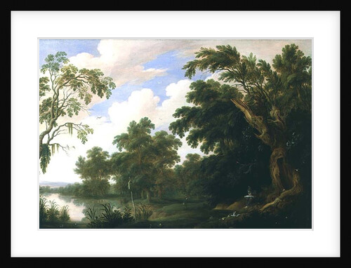 St. Paul visiting St. Anthony in a wooded landscape, 17th century by Alexander Keirincx