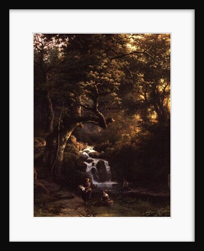 The Wooded Stream, 19th century by Barend Cornelis Koekkoek