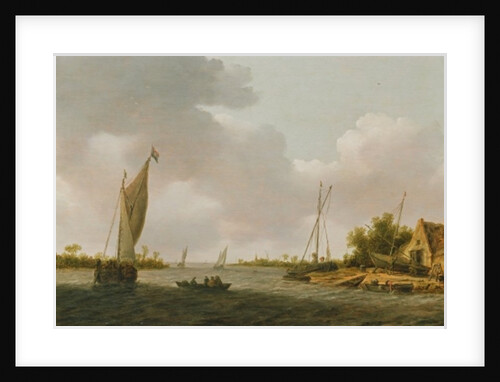 Boats in an Estuary by Dutch School