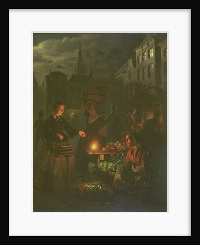 The Vegetable Stall by Petrus van Schendel