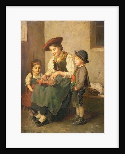 The Zither Player by Franz von Defregger