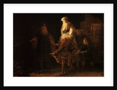 The Departure of the Shemanite Wife by Rembrandt Harmensz. van Rijn