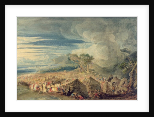 Moses dividing the waters of the Red Sea by John Martin