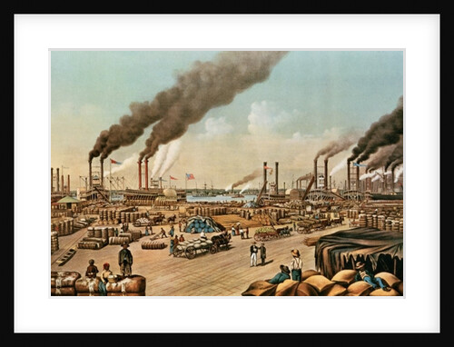 The Levee - New Orleans, 1884 by N. and Ives J.M. (1824-95) Currier