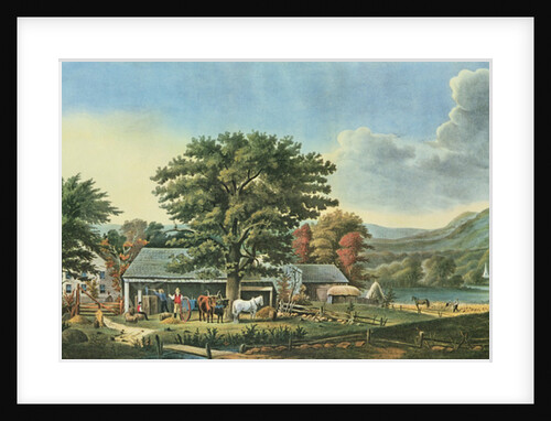 Autumn in New England - Cider Making, 1866 by N. and Ives J.M. (1824-95) Currier