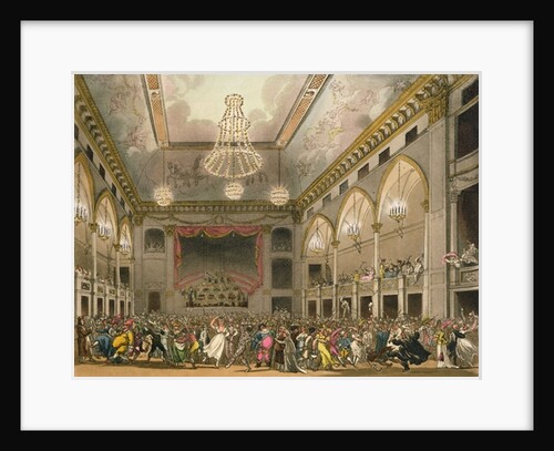 Pantheon Masquerade from 'Ackermann's Microcosm of London' by T. & Pugin A.C. (1762-1832) (after) Rowlandson