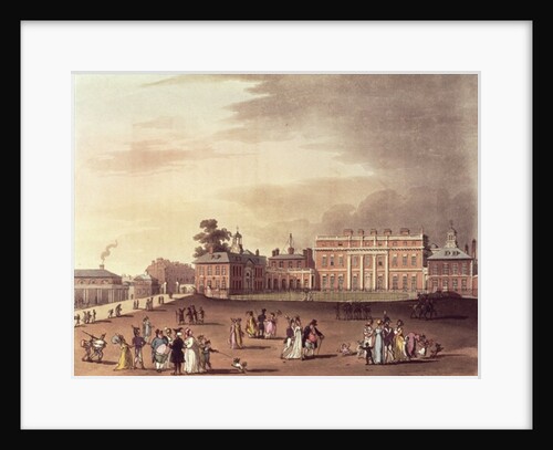 Queen's Palace, St. James's Park by T. & Pugin A.C.(1762-1832) Rowlandson