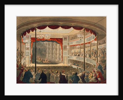 Sadlers Wells Theatre from Ackermann's 'Microcosm of London' by T. & Pugin A.C.(1762-1832) Rowlandson