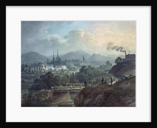 View of Shrewsbury across the Severn by English School