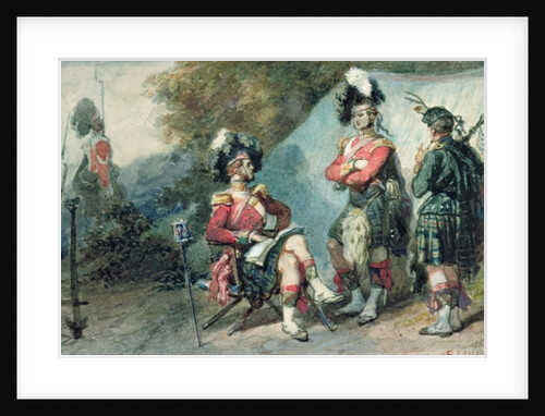 Officers of the 79th Highlanders at Chobham Camp in 1853 by Eugene-Louis Lami