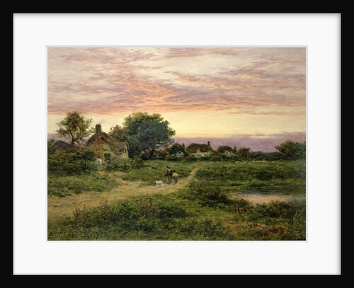 Worcestershire Cottages, 1912 by Benjamin Williams Leader