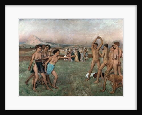 Young Spartans Exercising, c.1860 by Edgar Degas