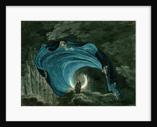 Decor for Queen of the Night, Mozart's opera, 1818 by Simon Quaglio