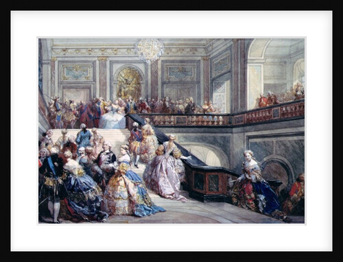 Fete at the Chateau de Versailles on the occasion of the Marriage of the Dauphin in 1745 by Eugene-Louis Lami