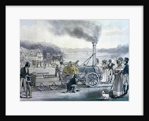 Stephenson's 'Northumbrian', the first locomotive to be built with an integral firebox by English School