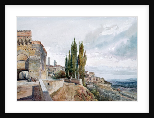The Ruins of the Roman Theatre at San Gimignano, 19th century by John Fulleylove