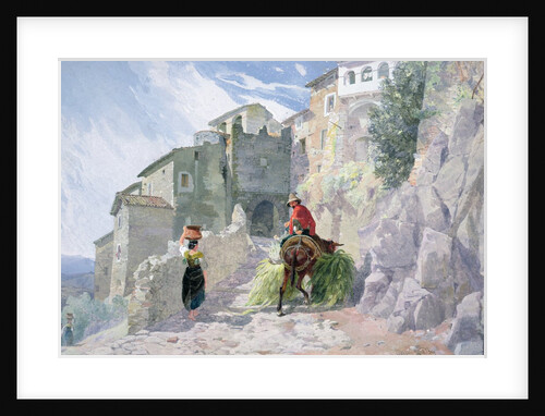 The Monastery of San Rocco, Olevano, 19th century by Alfred Downing Fripp
