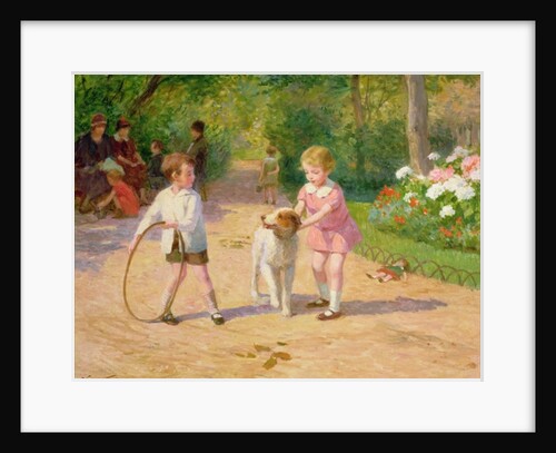 Playing with the hoop by Victor Gabriel Gilbert