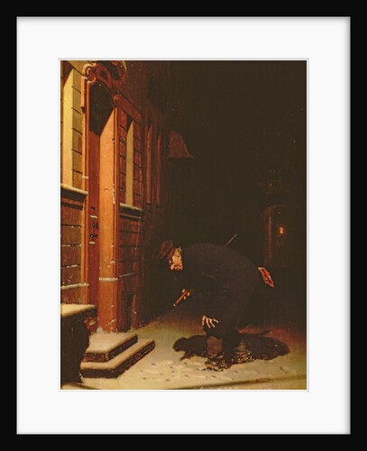 Whose traces in the snow? by Carl Kronberger
