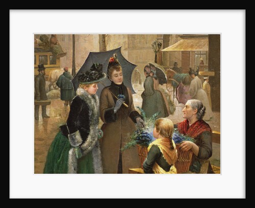 Buying flowers by G. Salanson