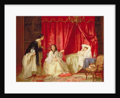 Visiting a sick friend by Charles Desire Hue