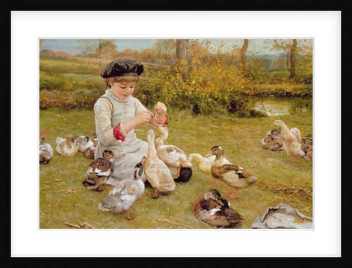 Feeding Ducks, 1883 by Edward Killingworth Johnson